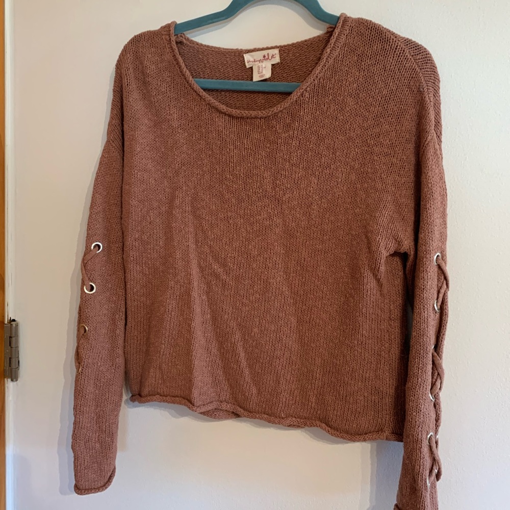 Cute light salmon colored sweater